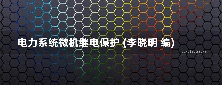 电力系统微机继电保护 (李晓明 编)